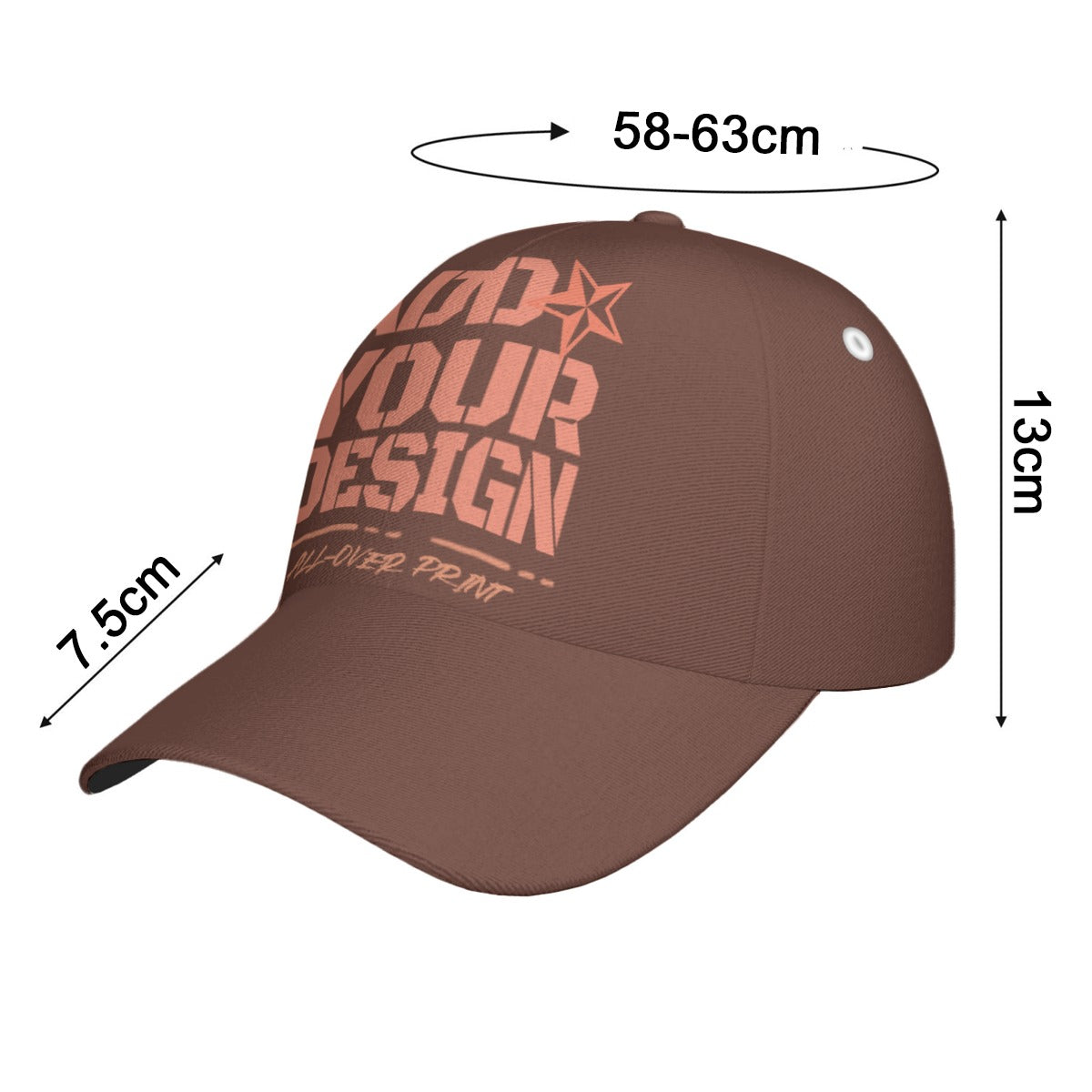 Green Tropical flower All-Over Print Peaked Cap