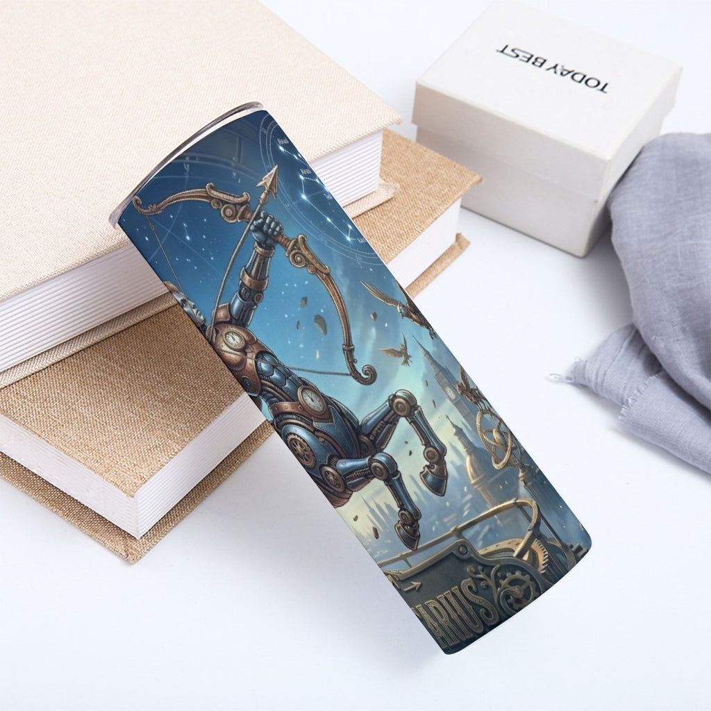 Portable Reusable Tumbler- Steampunk Sagittarius