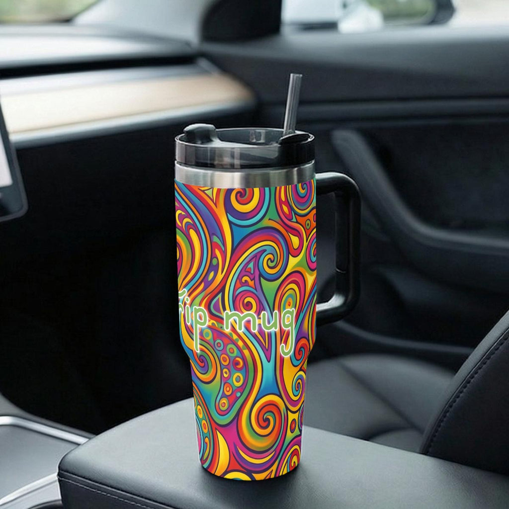 "My trip mug" 40 oz Tumbler With Handle Printed in USA