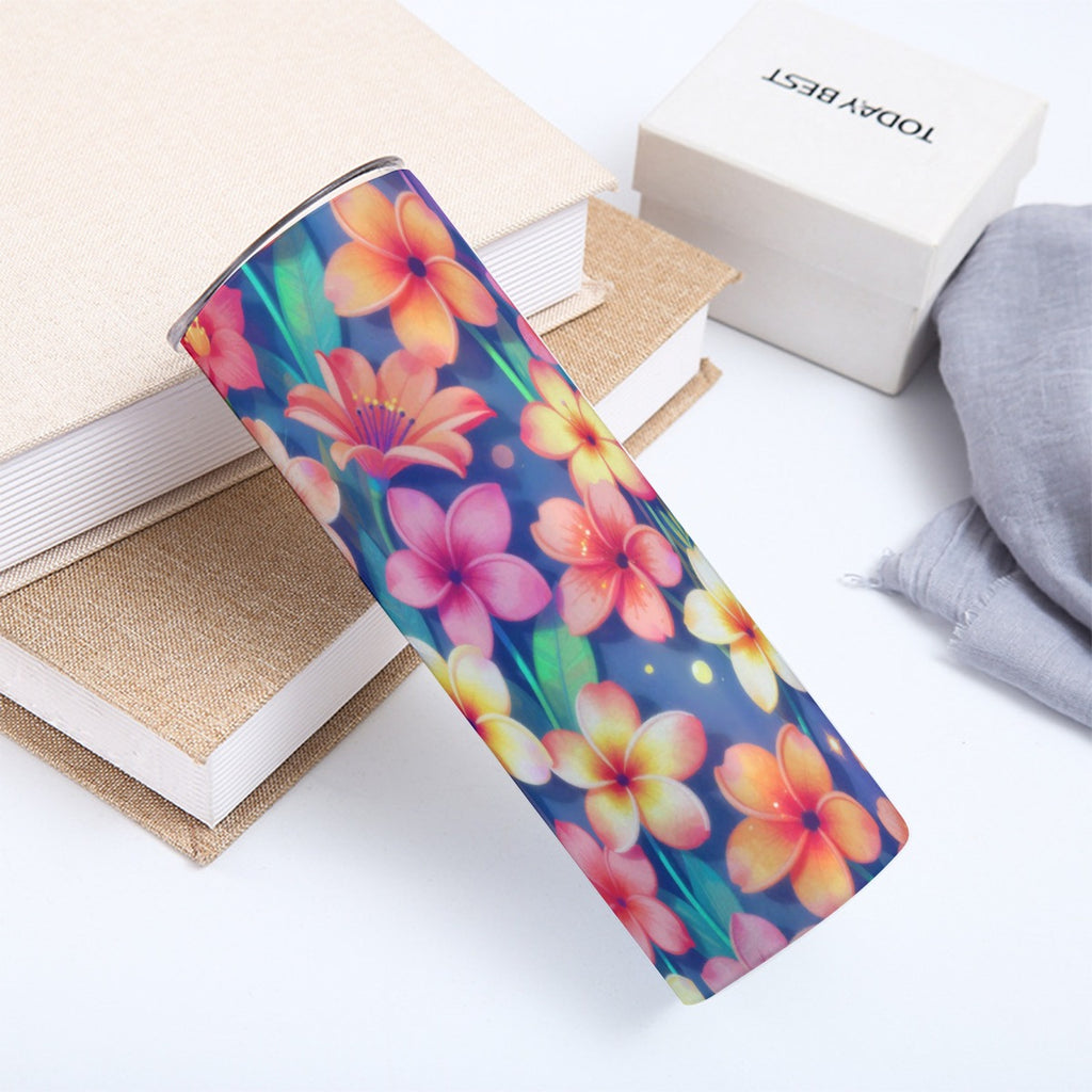 Tropical brights 20OZ Straight Cup With Sliding Lid Printed in USA