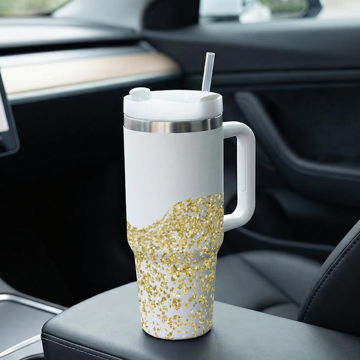 GOLD DIP 40 oz Tumbler With Handle Printed in USA
