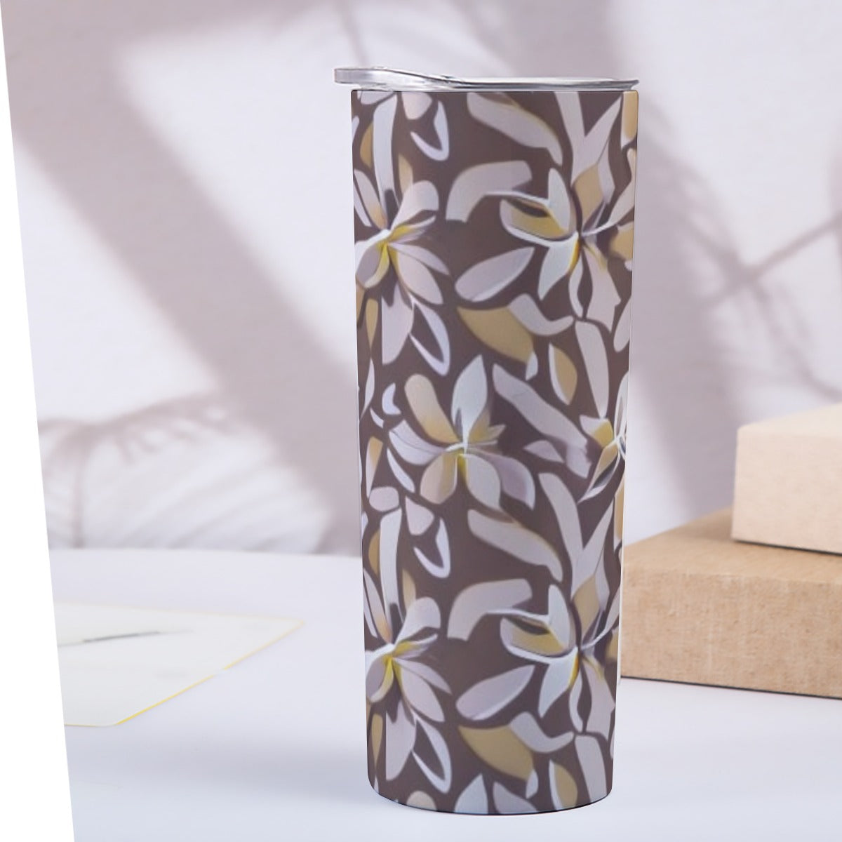 Custom 20OZ Straight Cup With Sliding Lid Printed in USA