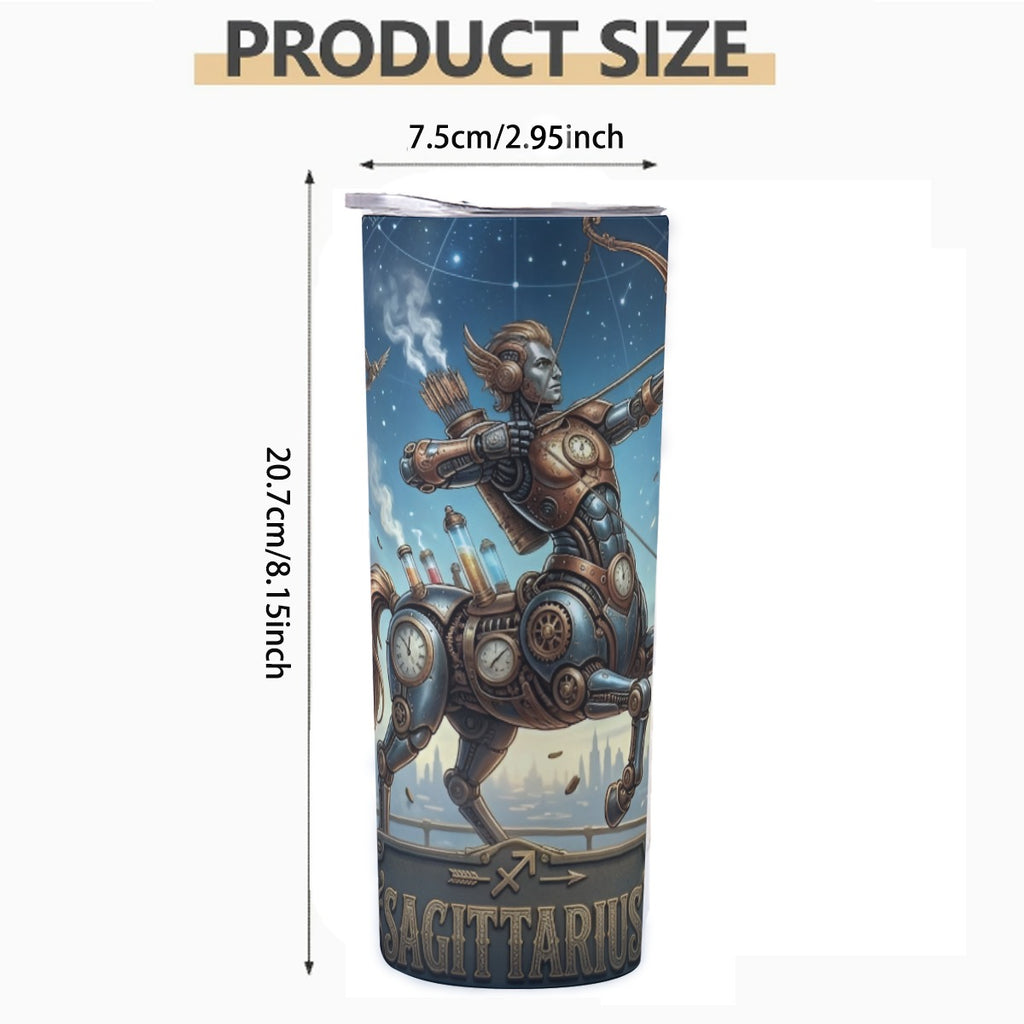 Portable Reusable Tumbler- Steampunk Sagittarius