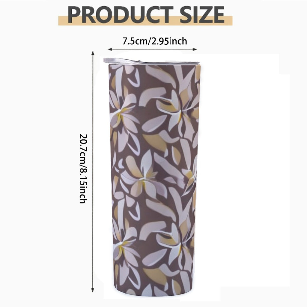 Custom 20OZ Straight Cup With Sliding Lid Printed in USA