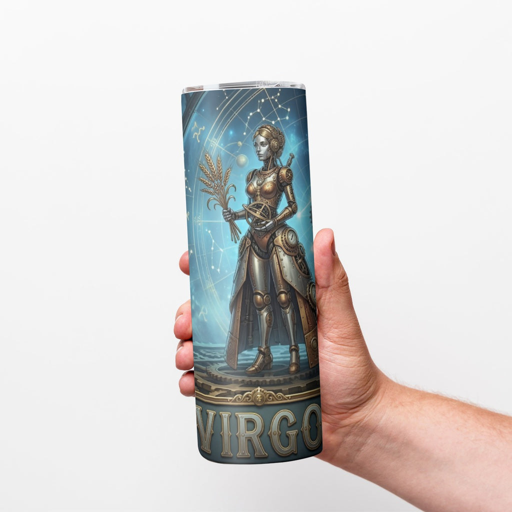 Portable Reusable Tumbler- Steampunk Virgo