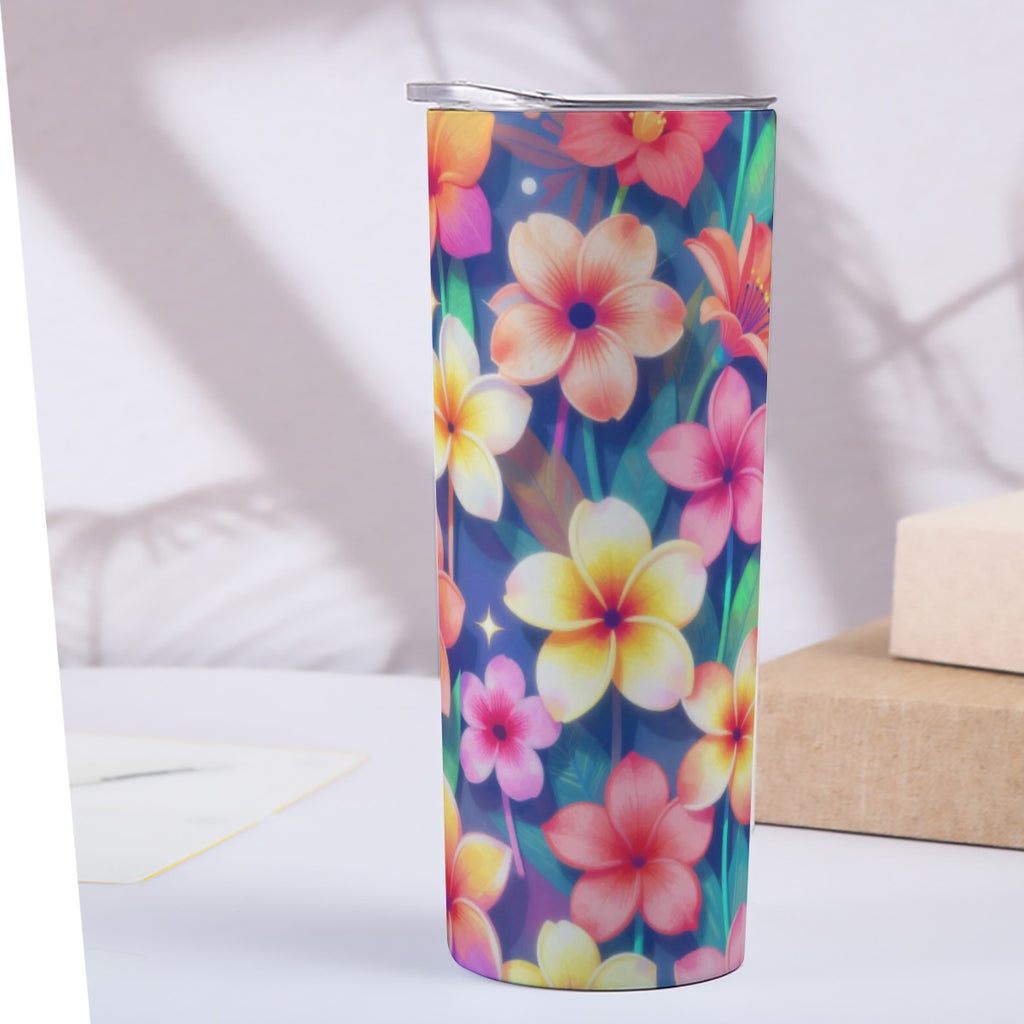 Tropical brights 20OZ Straight Cup With Sliding Lid Printed in USA