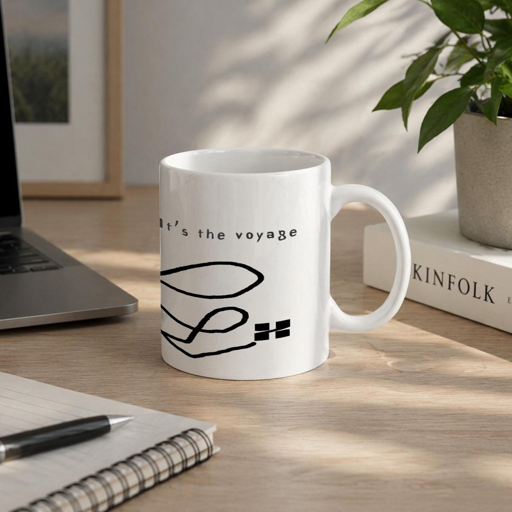 It's not the destination, It's the voyage" Travel Mugs 11oz Printed in Canada | Ceramics