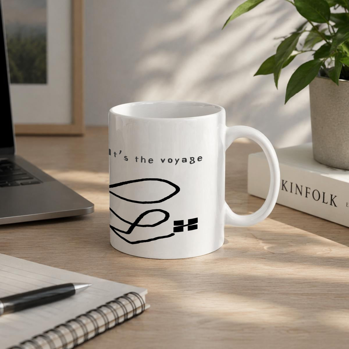 It's not the destination, It's the voyage" Travel Mugs 11oz Printed in Canada | Ceramics