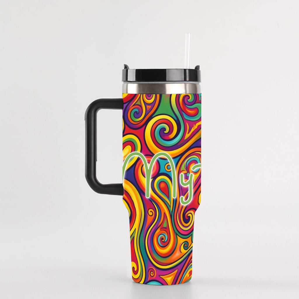 "My trip mug" 40 oz Tumbler With Handle Printed in USA