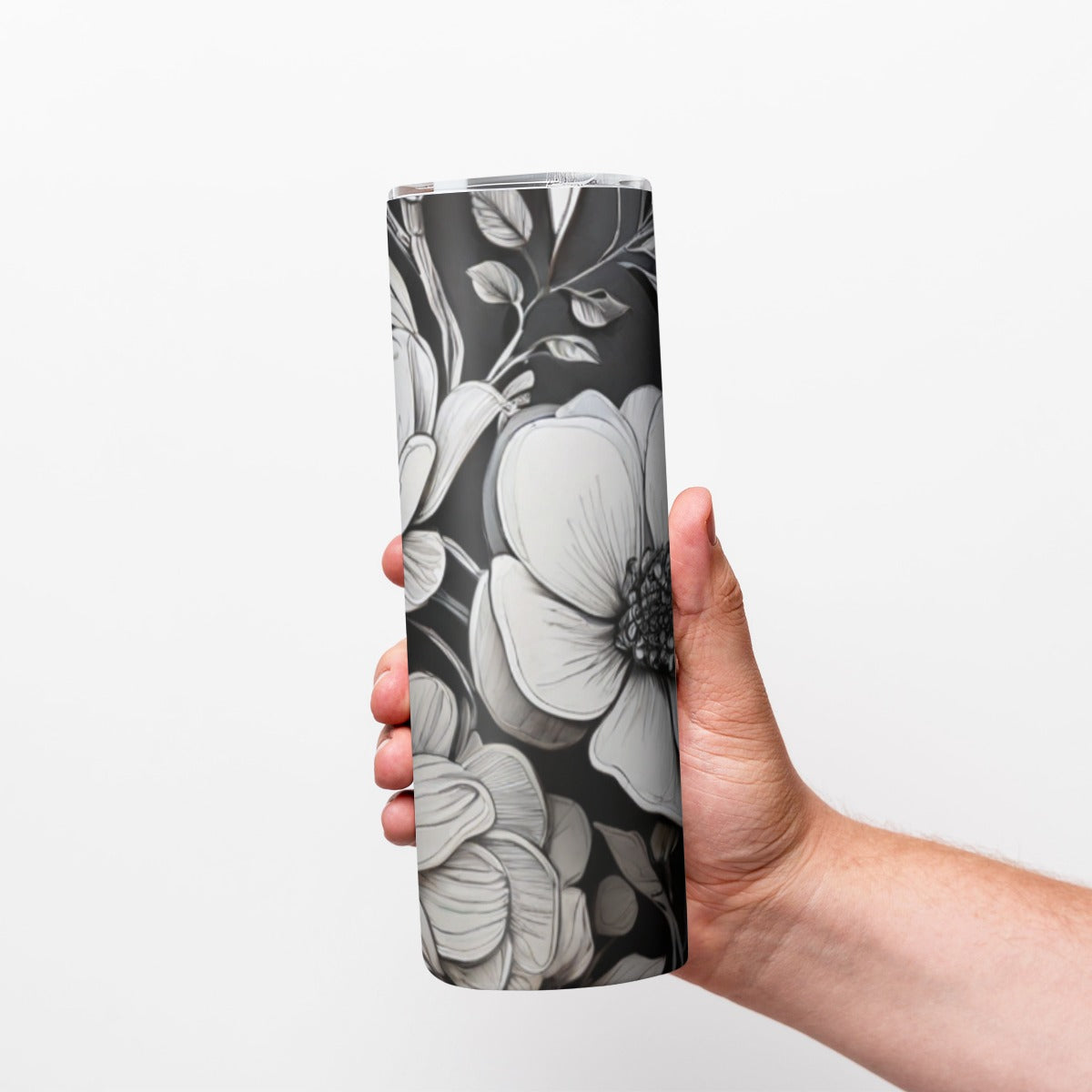 Custom 20OZ Straight Cup With Sliding Lid Printed in USA