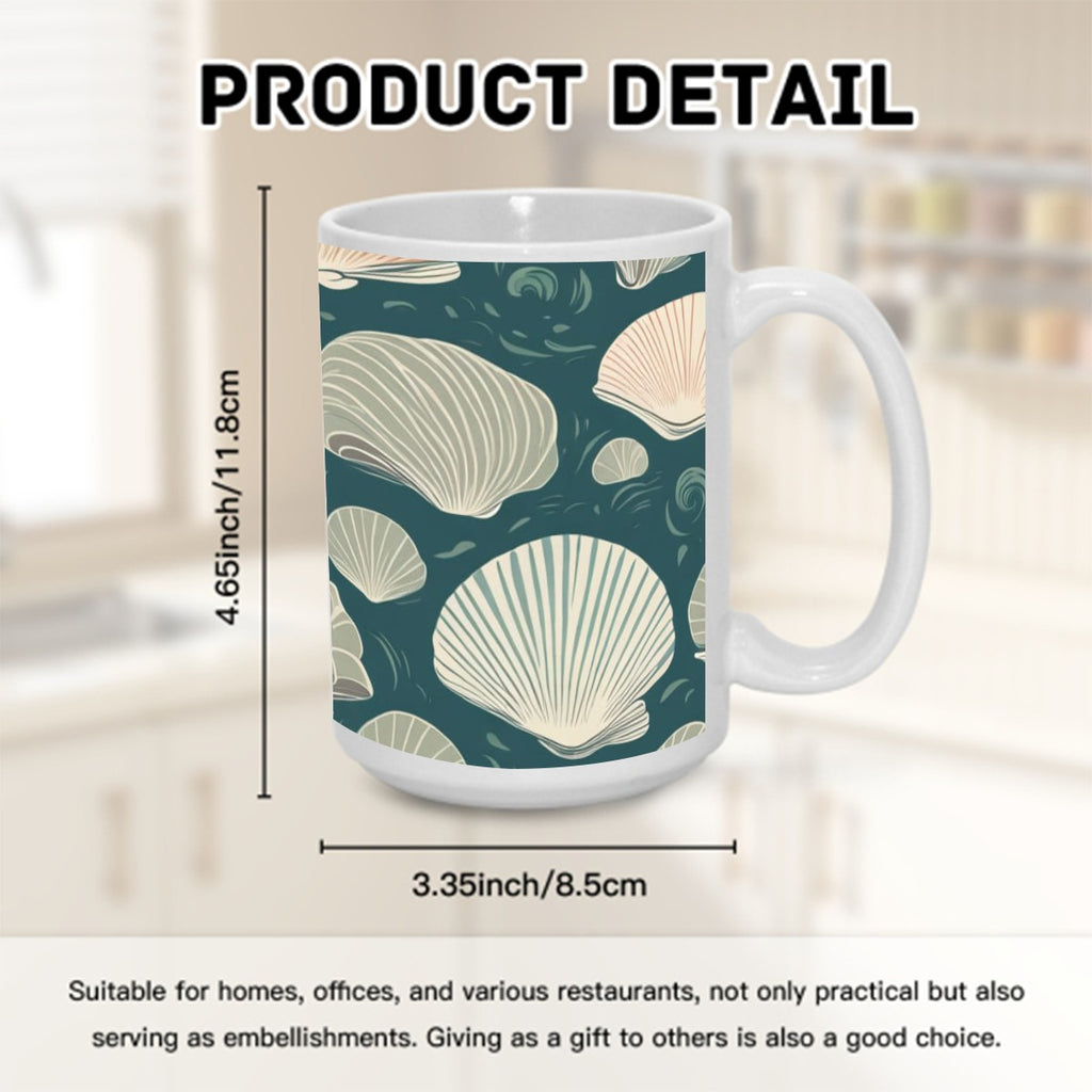 Seashells 15OZ Mug Printed in USA