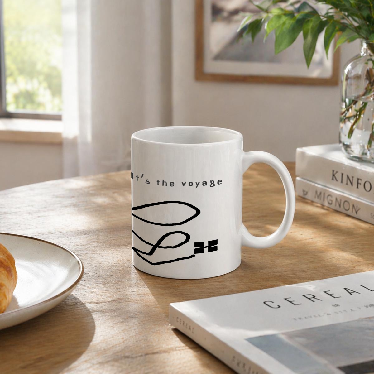 It's not the destination, It's the voyage" Travel Mugs 11oz Printed in Canada | Ceramics